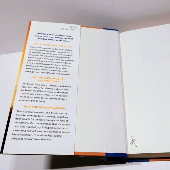 James Patterson YOU'VE BEEN WARNED HB DJ Novel - Picture 3 of 5